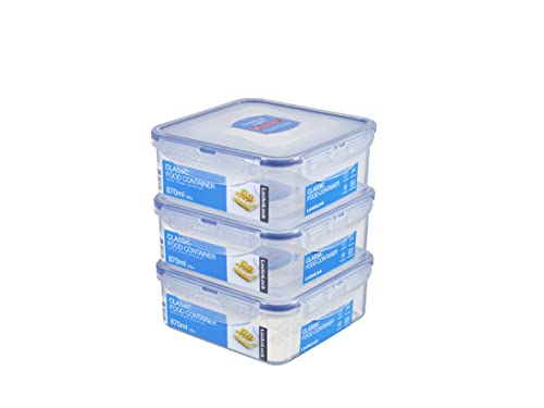 LockundLock Lunch-Boxen-111000082303 Lunch-Boxen, transparent, 3er Pack