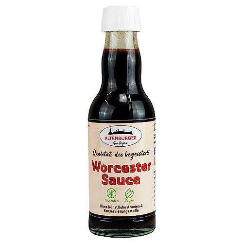 Altenburger Original Worcester Sauce, 200ml, Worcestershire Sauce glutenfrei, laktosefrei, vegan,...