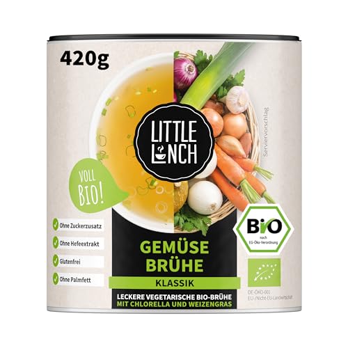 Little Lunch Gemüsebrühe Bio | Gemüsebrühe Klassik | 100 Prozent Bio-Qualität | Veggie | Ohne...