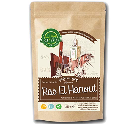 Ras El Hanout Gewürz Mischung ( 250g) | 100% Naturell - ohne Konservierungsstoffe | für Fisch,...