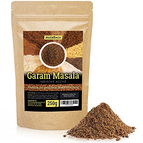 Garam Masala, indische Gewürzmischung, 250g gemahlenes Masala Gewürz, aromatisches Gewürz für...
