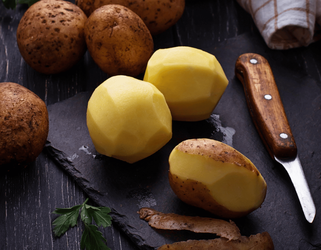 Kartoffeln mit und ohne Schale